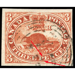 canada stamp 4 beaver 3d 1852 U VF 184