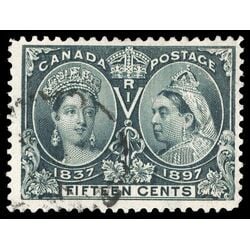 canada stamp 58 queen victoria diamond jubilee 15 1897 U F VF 080
