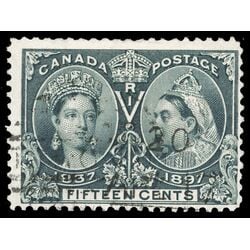 canada stamp 58 queen victoria diamond jubilee 15 1897 U F 081