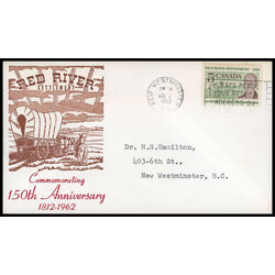 canada stamp 397 lord selkirk 5 1962 FDC PC 038
