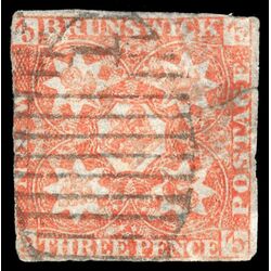 new brunswick stamp 1 pence issue 3d 1851 U DEF 028