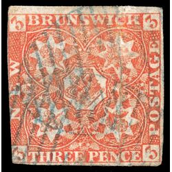 new brunswick stamp 1 pence issue 3d 1851 U DEF 031