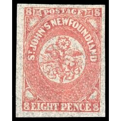 newfoundland stamp 22 pence third issue 8d 1861 M VF 011