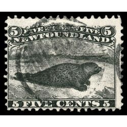 newfoundland stamp 26 harp seal 5 1866 U F 026