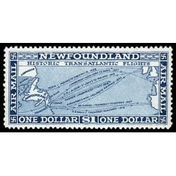 newfoundland stamp c11 historic transatlantic flights 1 00 1931 M XFNH 010