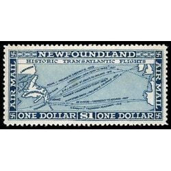 newfoundland stamp c11 historic transatlantic flights 1 00 1931 M XFNH 011