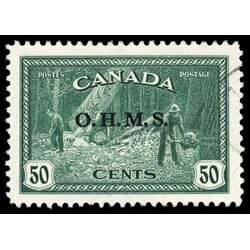 canada stamp o official o9 lumbering 50 1949 U VF 041