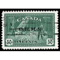 canada stamp o official o9 lumbering 50 1949 U VF 042