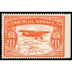 canada stamp cl air mail semi official cl50 commercial airways ltd 10 1930 M NH 006
