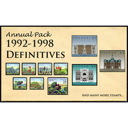 canada complete definitives set 1992 1998 mint