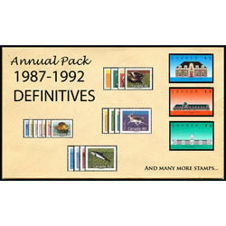 canada complete definitives set 1987 1992 mint