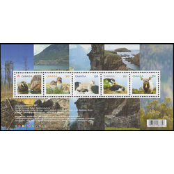 canada stamp 2709 baby wildlife definitives souvenir sheet 7 35 2014