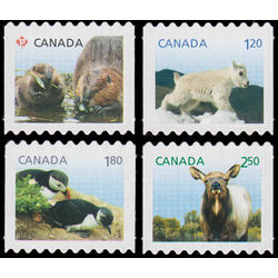 canada stamp 2711 4 baby wildlife definitives coils 2014