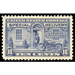 us stamp e special delivery e12a postman motorcycle 10 1922