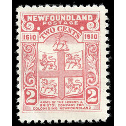newfoundland stamp 88c coat of arms 2 1910