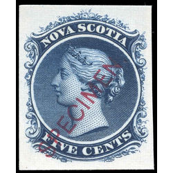 nova scotia stamp ns10pii queen victoria 5 1860