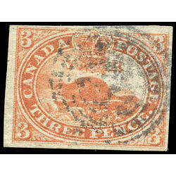 canada rare stamp 4d beaver used fine 1852  2