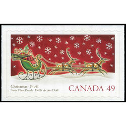 canada stamp 2069i santa on his sled 49 2004