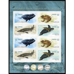 canada stamp bk booklets bk358 endangered species 2 2007