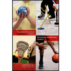 canada stamp bk booklets bk409 canadian inventions sports 2009