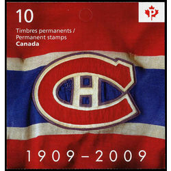 canada stamp bk booklets bk411 montreal canadiens hockey jersey 2009