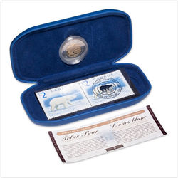 polar bear stamp and coin set