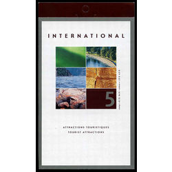 canada stamp bk booklets bk260 tourist attractions 2002