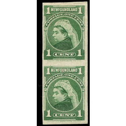 newfoundland stamp 80b queen victoria 1 1898