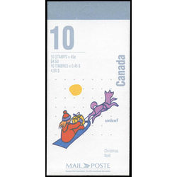 canada stamp bk booklets bk196 delivering gifts by sled 1996