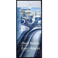 canada stamp bk booklets bk228 fresh waters of canada 2000