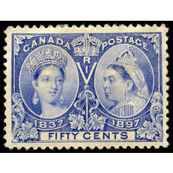 canada stamp 60 queen victoria ultramarine 50 50 1897