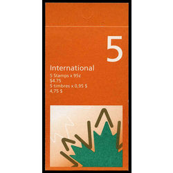 canada stamp bk booklets bk217 maple leaf 1998