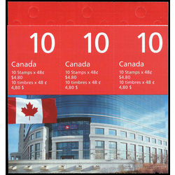 canada stamp bk booklets bk251c flag over canada post head office 2003