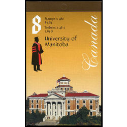 canada stamp bk booklets bk254 university of manitoba 2002