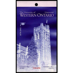 canada stamp bk booklets bk268 university of western ontario 2003