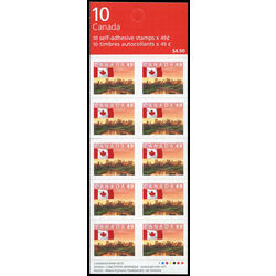 canada stamp bk booklets bk280a flag over edmonton ab 2004