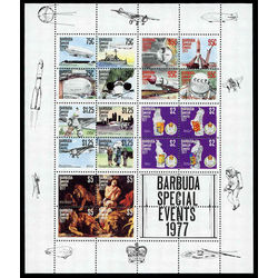 barbuda stamp 322e 77 special events 1978