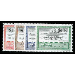 bequia of st vincent stamp 186 9 boats 1985