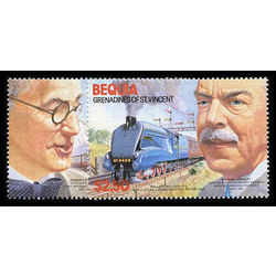 bequia of st vincent stamp 238 240 mint locomotives inc 1986