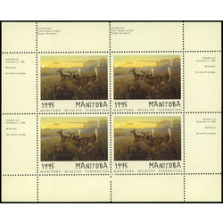 manitoba wildlife federation stamp mwf2b whitetail deer by hayden lambson 1995