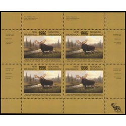 new brunswick conservation fund stamp nbw3b moose by david macintosh 1996