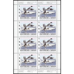 newfoundland labrador conservation fund stamp nlw2f common golden eye by mia lane 1995