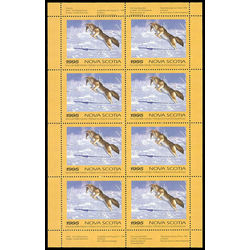 nova scotia wildlife federation stamp nsw4f coyote by tom mansanerez 1995
