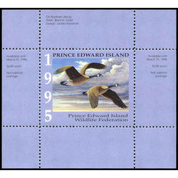 prince edward island wildlife federation stamp pew1 canada geese by brent r todd 6 1995
