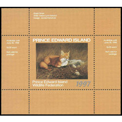 prince edward island wildlife federation stamp pew3 red fox by debra lynn ireland 6 1997