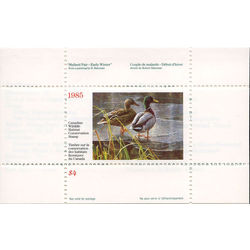 canadian wildlife habitat conservation stamp fwh1 mallards 4 1985