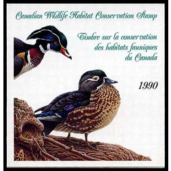 canadian wildlife habitat conservation stamp fwh6 wood ducks 7 50 1990
