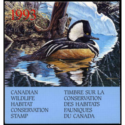 canadian wildlife habitat conservation stamp fwh9 merganser 8 50 1993