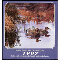 canadian wildlife habitat conservation stamp fwh13 gadwalls 8 50 1997