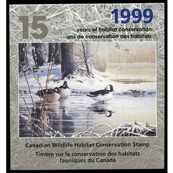 canadian wildlife habitat conservation stamp fwh15 bufflehead ducks 8 50 1999